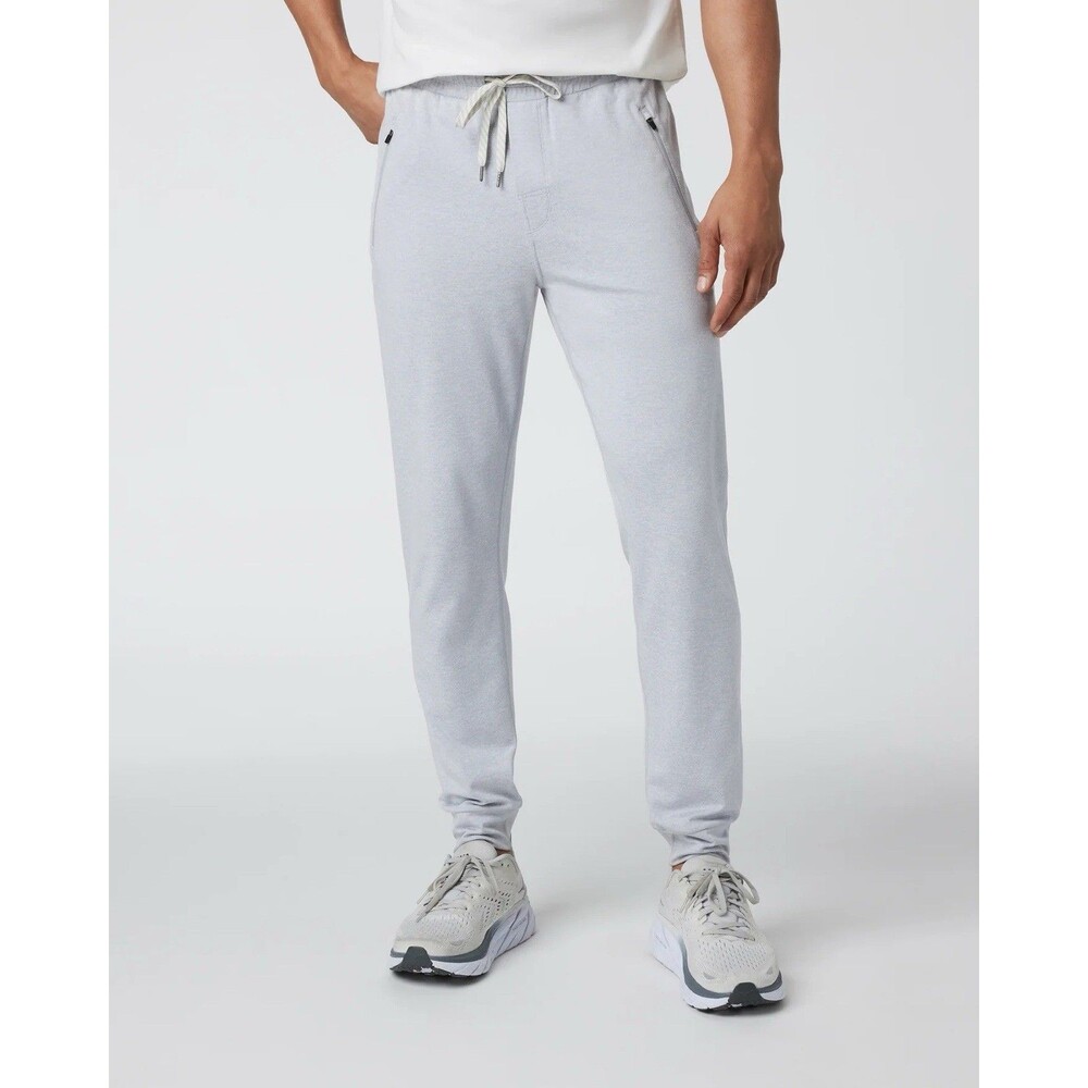 Vuori Ponto Performance Jogger Pants Mens XL Light Gray Dreamknit Stretch V438